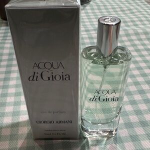 Giorgio Armani Acqua di Gioia - Pale Green Bottle with Silver Cap 15 ml travel